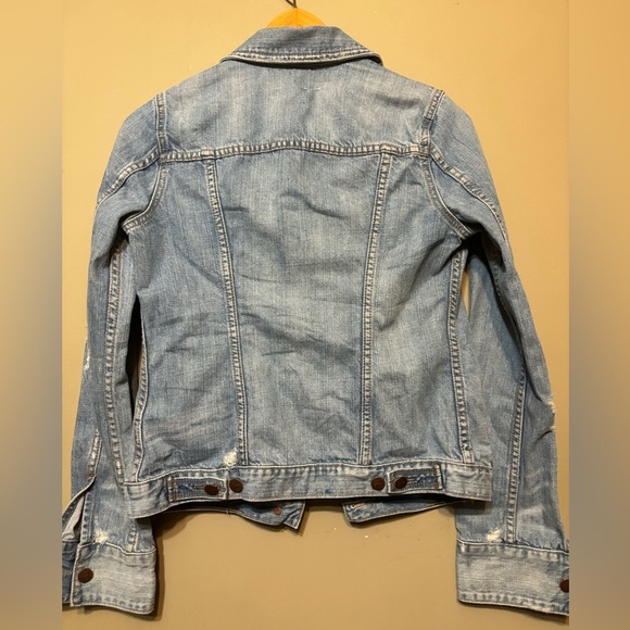 EZRA FITCH 100% Cotton Distressed Jean Jacket - Picture 9 of 12